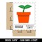 Plant Sprout Gardening Solid Waterproof Vinyl Phone Tablet Laptop Water Bottle Sticker Set - 5 Pack